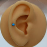 16G ASTM F136 Titanio Bullet Opal Labret Stud Piercing Jewellery