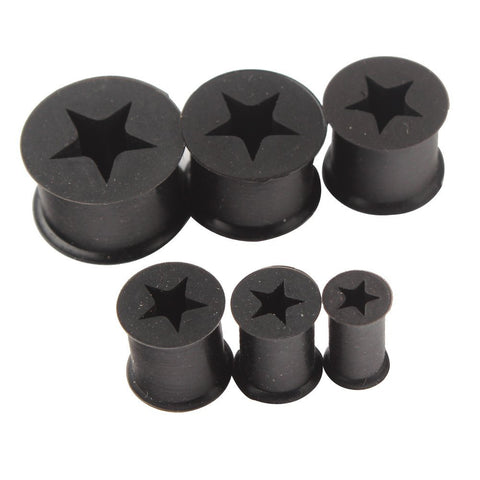 Silicone Star Ear Plugs Tunnels