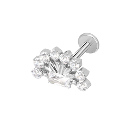 16G ASTM F136 Titanium Cartilage Helix Labret Stud Earring 1963