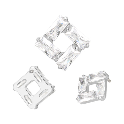 16G ASTM F136 Titanium Cartilage Helix Labret Stud Earring 1960