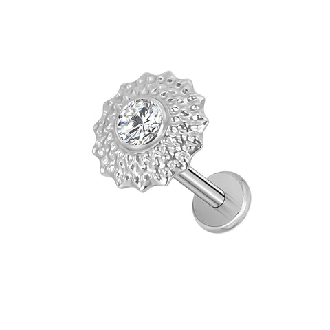 16G ASTM F136 Titanium Cartilage Helix Labret Stud Earring 1993