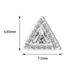 16G ASTM F136 Titanium Triangle Larbet Stud 1282