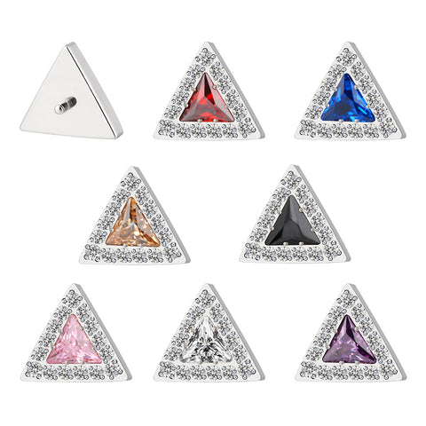 16G ASTM F136 Titanium Triangle Larbet Stud 1282