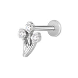 16G ASTM F136 Titanium Cartilage Helix Labret Stud Earring 1959