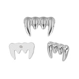 16G ASTM F136 Titanium Halloween Devil Teeth Labret Stud Earring