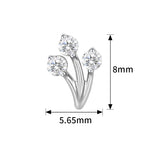 16G ASTM F136 Titanium Cartilage Helix Labret Stud Earring 1959