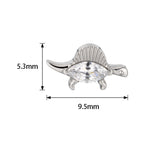 16G ASTM F136 Titanium Dinosaur Larbet Stud 1303