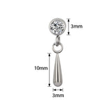 16G ASTM F136 Titanium Dangle Pendant Larbet Stud 1308