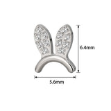 16G ASTM F136 Titanium Rabbit Ear Larbet Stud 1331