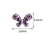 16G ASTM F136 Titanium Bowknot Larbet Stud 1408