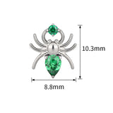 16G ASTM F136 Titanium Spider Larbet Stud 1409