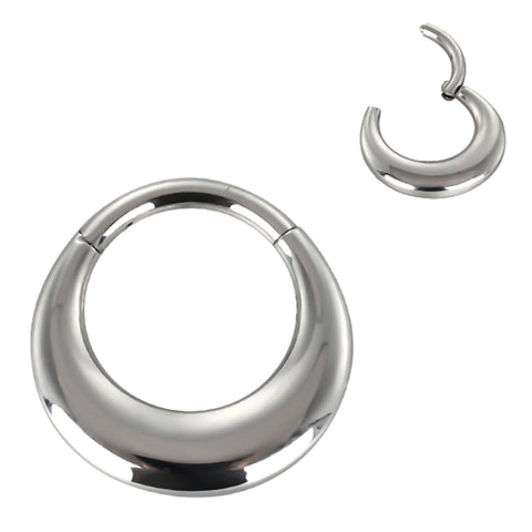 16G ASTM F136 Titanium Septum Clicker Hinged Ring 1709