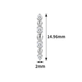 16G ASTM F136 Titanium Cartilage Helix Labret Stud Earring 1974