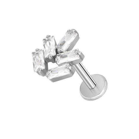 16G ASTM F136 Titanium Cartilage Helix Labret Stud Earring 1999