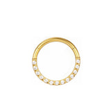 16G ASTM F136 Titanium Septum Clicker Daith Ring Clicker