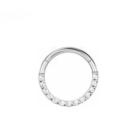 16G ASTM F136 Titanium Septum Clicker Daith Ring Clicker