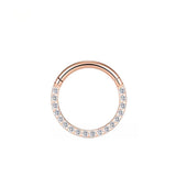 16G ASTM F136 Titanium Septum Clicker Daith Ring Clicker