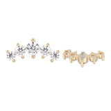 14K Solid Gold Labret Stud Earring 0015