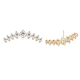 14K Solid Gold Labret Stud Earring 0016