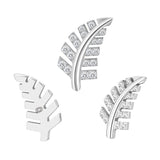 16G ASTM F136 Titanium Leaf Tree Cartilage Helix Labret Stud Earring 2000