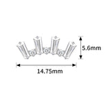 16G ASTM F136 Titanium Cartilage Helix Labret Stud Earring 1962