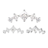 16G ASTM F136 Titanium Cartilage Helix Labret Stud Earring 1961