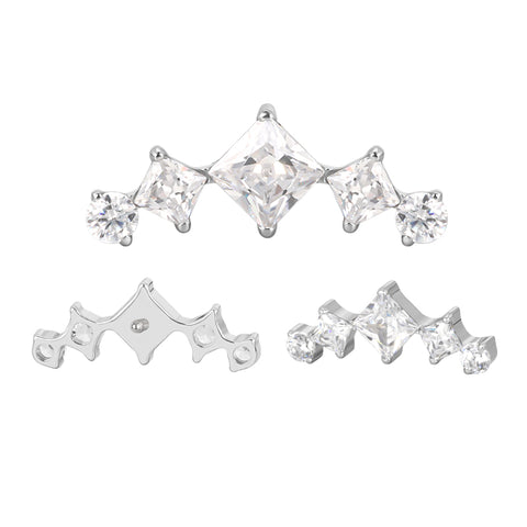 16G ASTM F136 Titanium Cartilage Helix Labret Stud Earring 1961