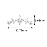 16G ASTM F136 Titanium Cartilage Helix Labret Stud Earring 1961
