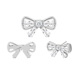 16G ASTM F136 Titanium Bowknot Cartilage Helix Labret Stud Earring 1989