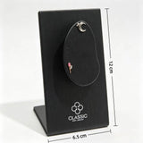 Ear Shape Leather Piercing Jewelry Display for Labret Stud