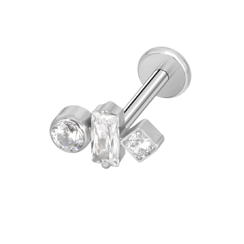 16G ASTM F136 Titanium Star Cartilage Helix Labret Stud Earring 2025