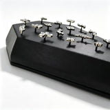 16G Internal Thread Tomb Shape Leather Piercing Jewelry Display for Labret Stud