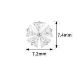 16G ASTM F136 Titanium Flower Cartilage Helix Labret Stud Earring 1965