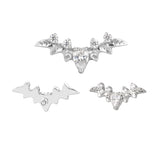 16G ASTM F136 Titanium Bat Wing Cartilage Helix Labret Stud Earring 2023