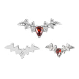 16G ASTM F136 Titanium Bat Wing Cartilage Helix Labret Stud Earring 2023