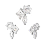 16G ASTM F136 Titanium Star Cartilage Helix Labret Stud Earring 2022