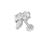 16G ASTM F136 Titanium Star Cartilage Helix Labret Stud Earring 2022