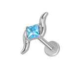 16G ASTM F136 Titanium Cartilage Helix Labret Stud Earring 1988