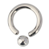 12G 10G 8G 6G 4G 2G 0G ASTM F136 Titanium Big Size Captive Bead Ring