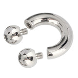 12G 10G 8G 6G 4G 2G 0G ASTM F136 Titanium Big Size Circular Barbell Piercing Jewelry