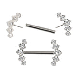 14G ASTM F136 Titanium Nipple Barbells Ring