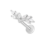 16G ASTM F136 Titanium Cartilage Helix Labret Stud Earring 1958