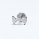16G ASTM F136 Titanium Labret Stud Halloween Skull Pirate Pumpkin Bone Bat 0289