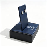 2 Hole Leather Piercing Jewelry Display With Stand for Labret Stud