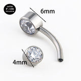 14G Implant Grade Titanium ASTM F136 Belly Button Rings