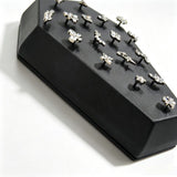 16G Internal Thread Tomb Shape Leather Piercing Jewelry Display for Labret Stud