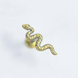 Anodized 16G ASTM F136 Titanium Iron Snake Labret 0228