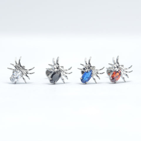 16G ASTM F136 Titanium Spider Labret Stud Helix Jewelry