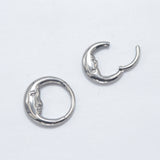 16G ASTM F136 Titanium Moon Septum Clicker Daith RIng