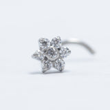 18G ASTM F136 Titanium Nose Ring Stud Flower